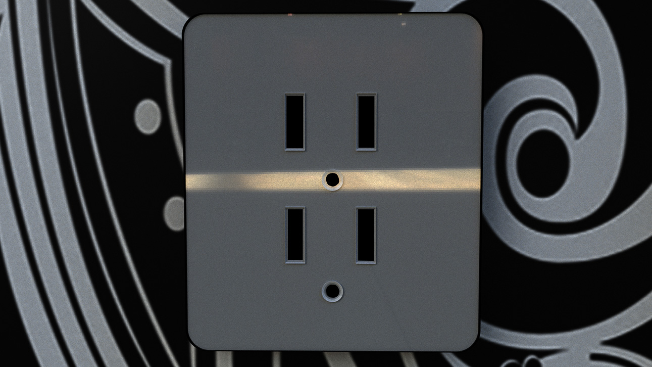 3D Renderings Smart Lighting Wall Switches & Outlets Concept Designs