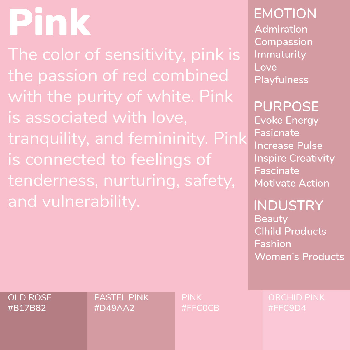 Pink in meaning the You mean