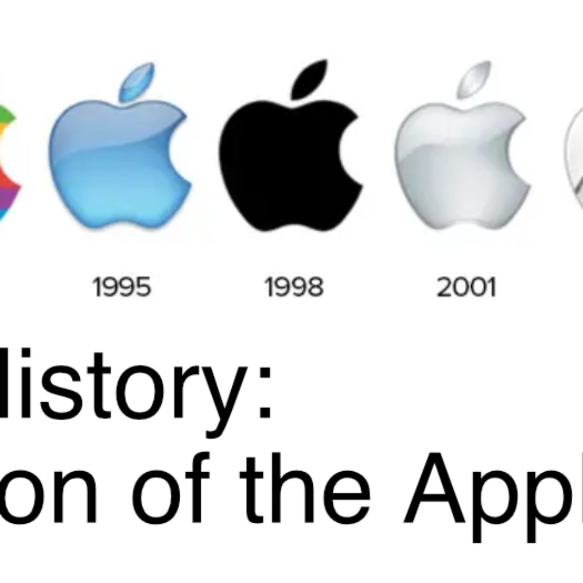 Logo History Evolution Of The Apple Logo 3 Cats Labs Creative
